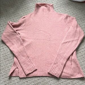 Madewell Soft Pink Turtleneck Sweater